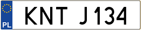 Trailer License Plate